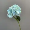 Tela de Seda Estilo Europeo Transfronteriza Película Roja Hortensia Flor Artificial Boda DIY Arreglo Floral Hecho a Mano Arte Floral Hortensia Al por Mayor