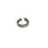 Anel Personalizado Criativo Minimalista de Alto Padrão, Anel Minimalista Transfronteiriço Europeu e Americano Cravejado com Diamantes, Joias com Design Minimalista de Luxo Discreto