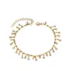 Moda Europea y Americana Más Vendida Tobillera de Borlas y Circonita Personalidad de Moda Lujo Ligero Nueva Joyería Dopamina Comercio Exterior al por Mayor Mujeres
