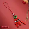 Colgante para Cadena de Teléfono con Forma de Bolígrafo de Oro Rojo Imperial Natural de Alto Contenido al por Mayor para Estudiantes de Secundaria y Universidad