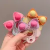 Grampo de Cabelo Infantil Grampo de Orelha de Gato para Bebê Acessório de Cabeça para Menininha Pegador Dopamina Grampo de Franja para Menina Fofa