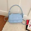 Outono 2026 Nova Bolsa Quadrada Pequena Fofa Moda Simples Bolsa Transversal Doce Estilo Menina Bolsa Pequena de Ombro Feminina