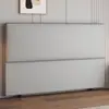 Cabecero de Estilo Minimalista Moderno Extremadamente Estrecho, Se Vende por Separado, Panel de Respaldo de Madera Maciza, Cabecero Integrado de Pie Tapizado Suave, Cuero de Garra de Gato, Otros