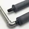Haste de Medição de Temperatura Die-Cast Tipo L Cadinho de Grafite Termopar Luva Protetora de Nitreto de Silício Líquido de Alumínio de Alta Temperatura Tubo Protetor de Carboneto de Silício