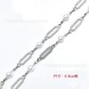 Cadena de aleación de diamante de cristal electrochapada al por mayor, cadena de cintura para ropa, cadena de perlas, accesorios decorativos para bolsos.