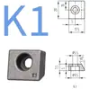 Riel de Guía Lineal Press-Fit Bloques Metálicos Metalizados por Pulvimetalurgia T1T2T3Y3Y4Y5K1K2K6 Cuñas para Riel de Pórtico
