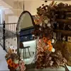 Cor de café de outono estilo retrô materiais florais materiais florais de casamento móveis macios atmosfera de outono adereços de casamento decorações flores artificiais