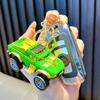Huili aleación camioneta llavero coche de juguete bolsa llavero colgante niño jeep pequeño regalo mayoreo