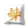 Funda de almohada de Acción de Gracias bendición Hoja de arce calabaza funda de cojín de sofá oficina hogar sala de estar funda de almohada TC504