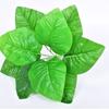 Planta verde de simulação direta da fábrica 9 folhas grandes folha de tartaruga de simulação folha de chuva material de parede de planta de simulação