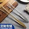 Pinças para Churrasco Espessas Personalizadas Estilo Coreano, Pinças para Bife de Aço Inoxidável, Pinças para Churrasco, Utensílios de Buffet, Pinças para Pão, Pinças para Gelo de Bar