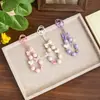 Llavero de Nudo de Lazo con Perlas, Colgante Fresco y Sencillo para Mochila DIY, Decoración de Bolso de Estudiante, Pequeño Regalo