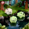 Paisaje Micro Nuevo Producto Transfronterizo Dibujos Animados Rana Pequeña Animales de Simulación Decoración de Jardinería Adorno DIY Pieza Pequeña Decorativa de Escritorio