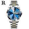Producto Popular de Transmisión en Vivo de Xiaohongshu Rui Zhi Yuan Reloj para Hombre con Esfera Grande de Alto Valor Luminoso Resistente al Agua Cuarzo para Hombre