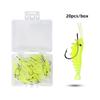 Cebo de camarón suave pequeño de 20 3 cm con anzuelo, cebo de camarón luminoso, cebo biónico, cebo falso, cebo Luya, equipo de pesca