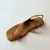 Sandálias de Tiras Quadradas Estilo Francês para Mulheres, Novo Modelo Verão 2026, Versáteis e Bonitas, Sandálias Romanas Planas Confortáveis