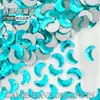 Producto Nuevo Popular Transfronterizo 5*8 Forma de Luna Planos Diamantados Fondo Diamantado Joyería Accesorios Vidrio Arte de Uñas Diamante Al Por Mayor