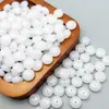 Contas Semitransparentes Padronizadas de Furo Único de 1cm do Fabricante, Contas Semiacabadas Redondas Planas de Jade Sintético, Contas Perfuradas Manuais para DIY