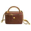 Bolsa Portátil Caixa Simples, Fashion e Estilosa para Mulheres Verão Novo Estilo Bolsa de Ombro Transversal Trançada