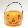 Lanterna de Abóbora de Halloween Portátil Infantil Balde de Doces Decoração de Halloween Transfronteiriça Adereços Balde de Doces de Abóbora Engraçada
