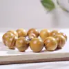 Pulseras de Sándalo Dorado, Materiales Antiguos, Cuentas de Madera de Buda, Pulseras de Moda al por Mayor, Juguetes, Joyería, Juguetes para Hombres y Mujeres