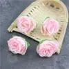 Flores artificiais pequenos botões de chá pequenas flores cabeças de flores casamento flores artificiais flores de seda DIY feito à mão flores decorativas cortinas de contas contas em fio