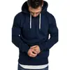 2024 Novo Moletom com Capuz de Cor Lisa para Exportação Suéter Esportivo Masculino Estilo Quente Transfronteiriço Amazon Aliexpress