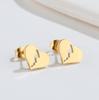 Moda geométrica simples amor brincos quebrados coreano pequeno conto de fadas brincos doces estilo Mori estilo ins brincos para mulheres
