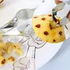 Negocio de Frutas Gadgets para Frutas al por Mayor Pinza para Piña de Acero Inoxidable Extractor de Ojos de Piña Pinza Peladora de Ojos de Piña