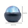 Lámpara de patrón de agua remota transfronteriza nueva, enchufe USB, onda de agua colorida, atmósfera RGB, bola mágica de cristal, lámpara de proyección de cielo estrellado