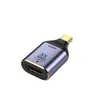 Adaptador HD de Tipo-C para HDTV para DP/mini DP/USB-C 8K60Hz para TV/Computador