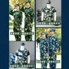 Traje de camuflaje para entrenamiento militar para hombres y mujeres, ropa de trabajo de camuflaje para primavera y verano, estudiantes de secundaria, ropa de entrenamiento militar resistente al desgaste de alta calidad