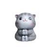 Color cálido 6 gris Gato japonés Gato Tigre Gato de dibujos animados con mano hebilla magnética imán de refrigerador imán imán imán imán