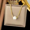 Collares Wholesale Transfronterizos para Mujer, No se Desvanecen, Modernos, Ligeros y Lujosos, Cadenas para Clavícula de Mujer, Joyería de Verano Más Vendida al por Mayor