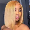 Moda Europea y Americana Peluca Recta de Encaje Frontal Tocado Amazon Transfronterizo África Caliente Peluca de Encaje Frontal