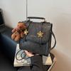 Bolso de Mano de Moda Vintage para Mujer 2026 Nicho Tendencia Gama Alta Invierno Mochila Nueva para Estudiante
