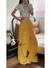 Calça moletom casual com estampa de desenho animado retrô americana para mulheres, estilo solto e relaxado, calça longa de perna reta com cintura elástica, calça versátil de perna larga