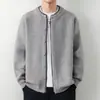 Cardigan de Tricô Masculino com Gola Alta para Comércio Exterior Transfronteiriço 2026 Outono/Inverno Novo Casual Aconchegante Espesso Casaco Suéter Masculino