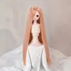 BJD/SD346 Ye Luoli Peruca para Boneca Conjunto para Boneca Acessórios de Cabelo Substitutos Franja Longa Cabelo Longo Liso Multicor