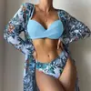 Traje de baño de dos piezas estilo europeo y americano 2026 con copas rígidas Set de bikini de dos piezas Bikini de malla transfronteriza Traje de baño de comercio exterior