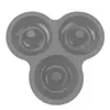 Molde de Silicona para Pastel tipo Donut de Tres Agujeros en Stock, Resistente a Altas Temperaturas, Fácil de Desmoldar, Herramienta Redonda para Freír Huevos para Horneado Casero