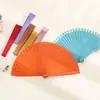 Abanico de Madera Maciza Liso Español Estilo Minimalista Abanico Plegable Accesorios Europeo y Americano Clásico Color Sólido Mate Abanico Plegable Venta al por Mayor
