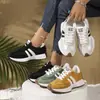Zapatillas Retro de Bloques de Color para Mujer Primavera 2026, Zapatos Casuales Transpirables de Suela Suave, Zapatos de Moda Ligeros con Cordones, Zapatos Multicolores para Mujer