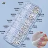 Acessórios para Nail Art Resina Mista Tendência Fundo Plano Irregular Mini Pequeno Acrílico Nail Art Decorações de Strass Acessórios