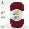 Ruoyu Hilo de Algodón Peinado de 5 Hilos para Bebé, Bolas Gruesas de Lana para DIY, Bolsa de Materiales para Crochet Hecho a Mano, Hilo de Algodón