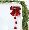 Enfeite de Sino de Natal Aveludado, Decoração Pendente para Árvore e Vitrine, Pingente de Natal com Textura de Veludo para Decoração de Feriado