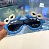 Óculos Polarizados Infantis Crocodilo Fofo Desenho Animado Monstrinho Fofo Óculos de Sol de Silicone para Crianças Óculos para Show de Aquário Proteção Solar