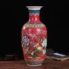 Vaso de esmalte Jingdezhen vaso cerâmico decorativo artesanato ornamentos de porcelana ornamentos de móveis de escritório antigos