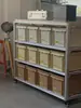 Estante de Almacenamiento de Perfil de Aluminio para Viento de Uso Múltiple Estante de Exhibición de Productos para Supermercado Estante de Almacenamiento Estante de Almacenamiento para Artículos Varios de Almacén con Ruedas