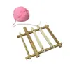 Telar de Madera para Niños de Jardín de Infancia Dispositivo Sencillo para Tejer Tapices Herramienta de Costura Bordado Tejido Manual DIY